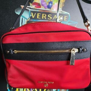 Michael Kors Red and Black Shoulder Bag